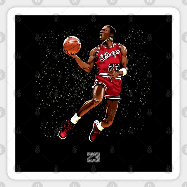 Michael Jordan 23 Sticker by Geraldines
